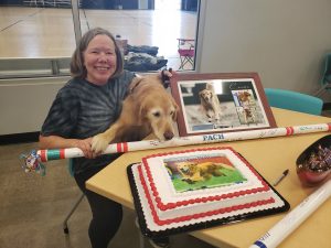Beverly Mapes Cosmo Top Of The List Mascot receives PACH award