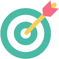 dart board with an arrow in the bullseye