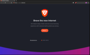 screenshot of Brave search engine