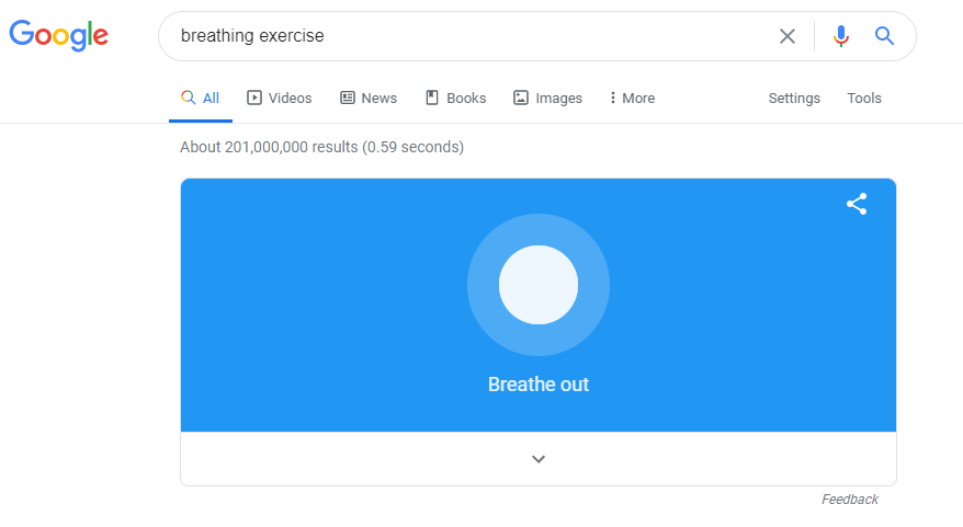 google search breathing exercise
