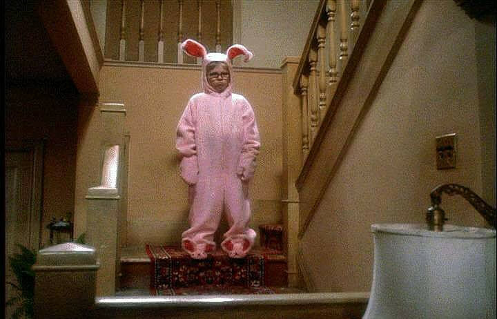 A scene from the movie A Christmas Story.