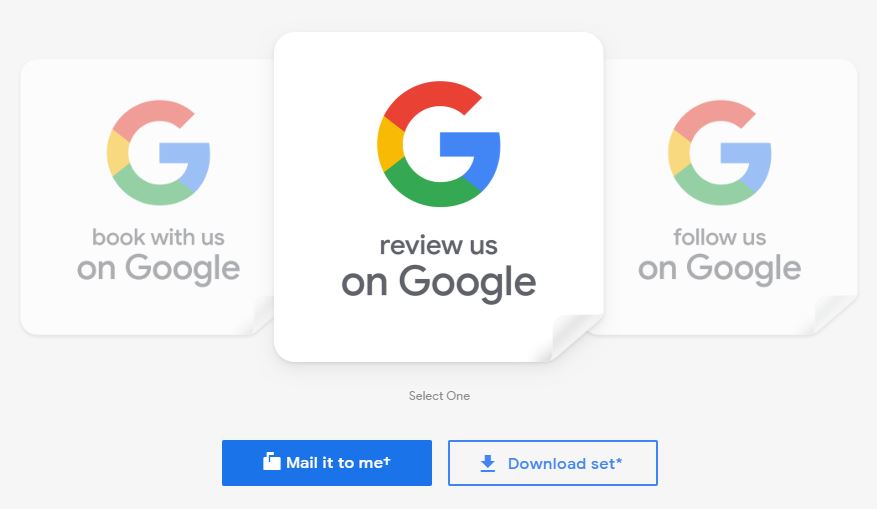 google my business stickers