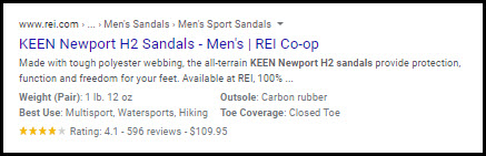 google organic search result mens newport h2 hiking sandals rei