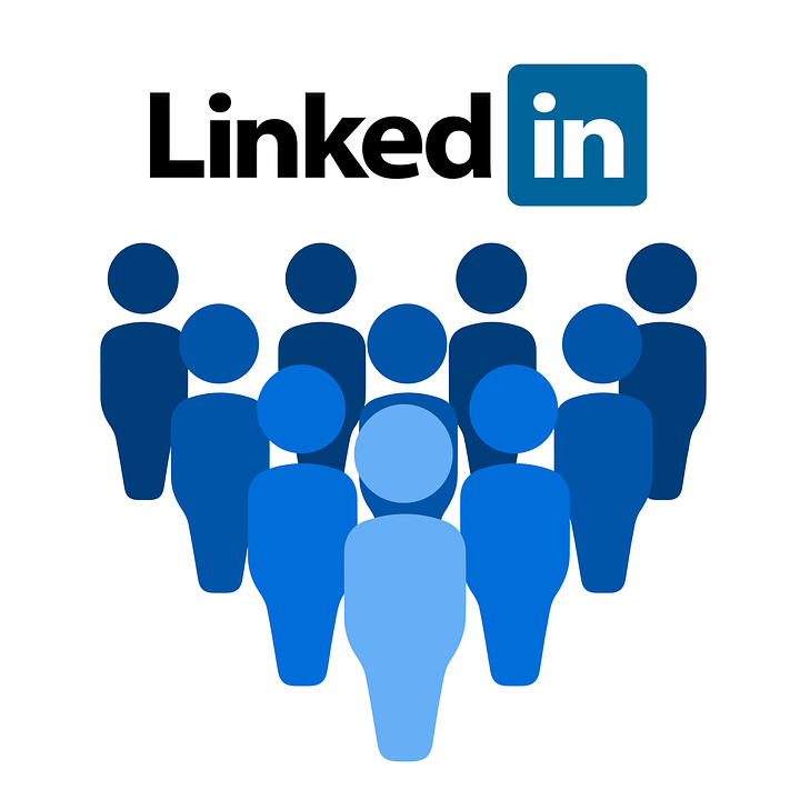 LinkedIn logo with group of people underneath
