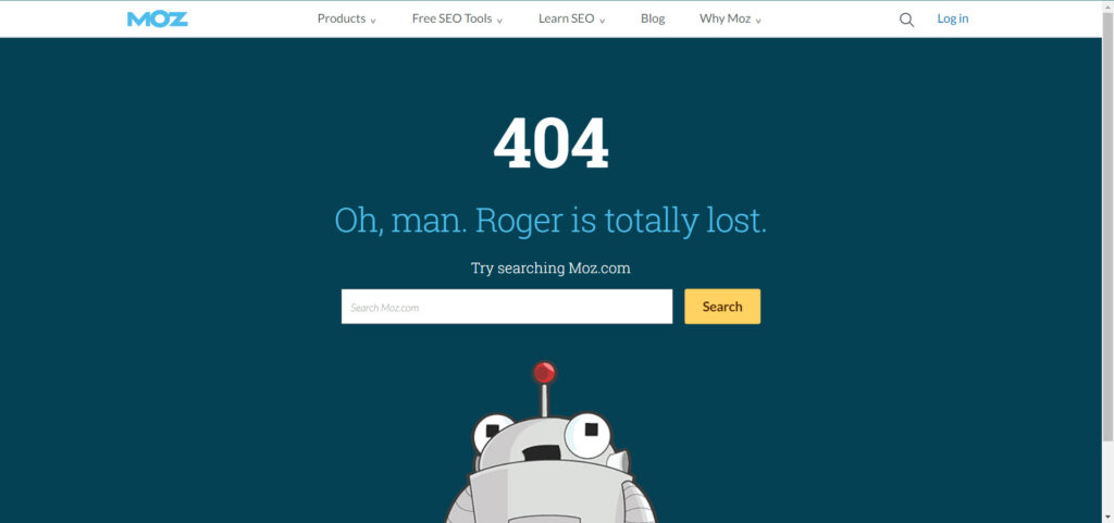 moz's 404 page