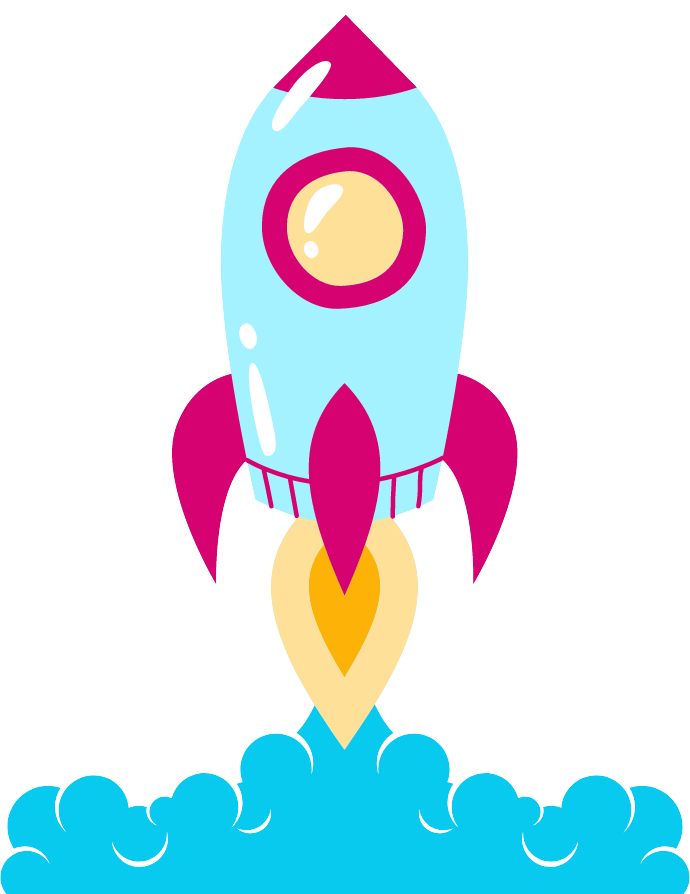 rocket ship to represent fast hosting