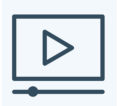 diagram of video screen and play button symbolizing SEO video